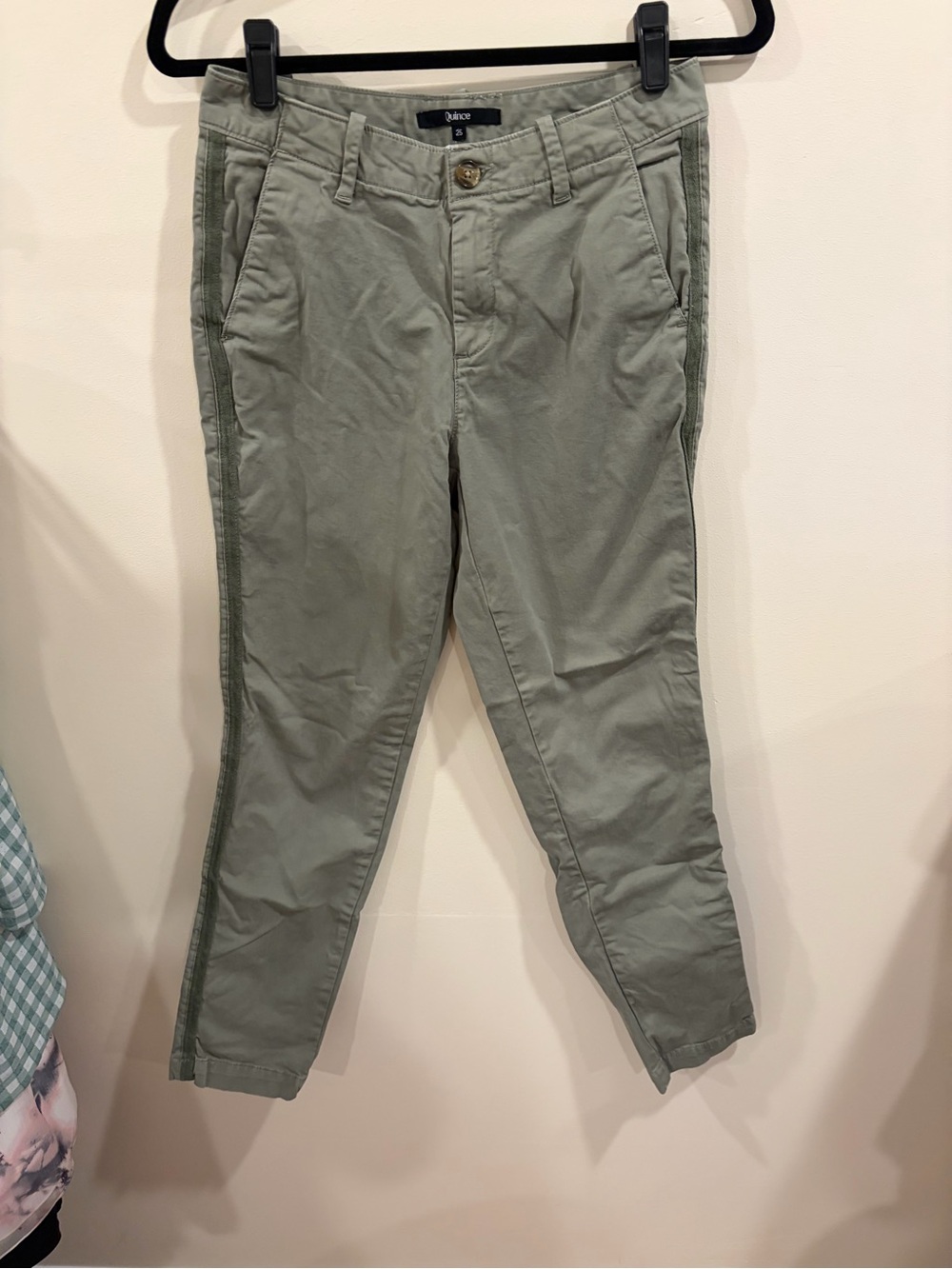 Quince Olive Green Pants Size 25
